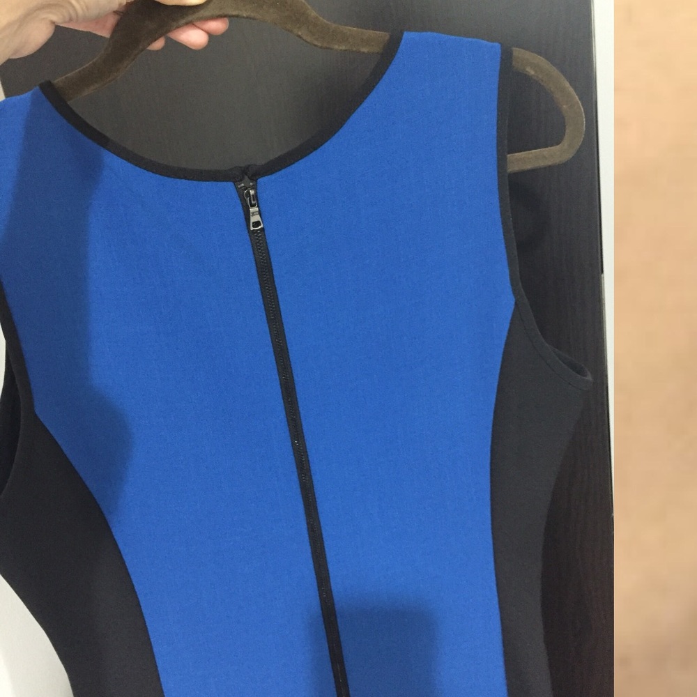 Sandra Darren Color Block Teardrop Cutouts Dress - image 6